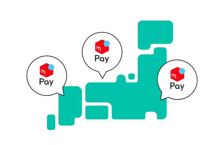 日本全国200万ヶ所以上のお店で使える
